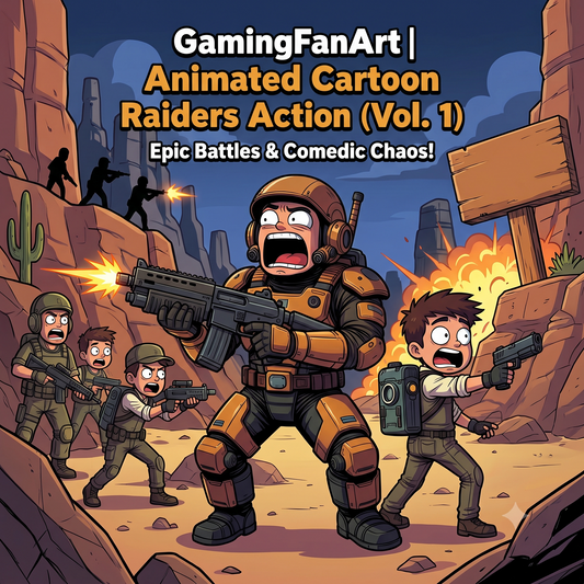 Gaming FanArt | Animated Cartoon Raiders Action (Vol. 1)