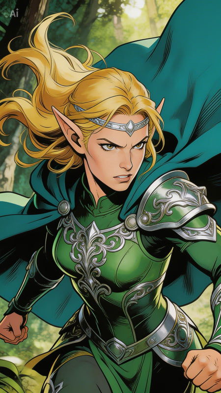 Fantasy Art | Elven Warrior Princess Image Bundle (Vol. 1)