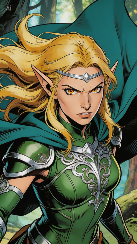 Fantasy Art | Elven Warrior Princess Image Bundle (Vol. 1)
