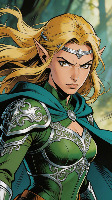 Fantasy Art | Elven Warrior Princess Image Bundle (Vol. 1)