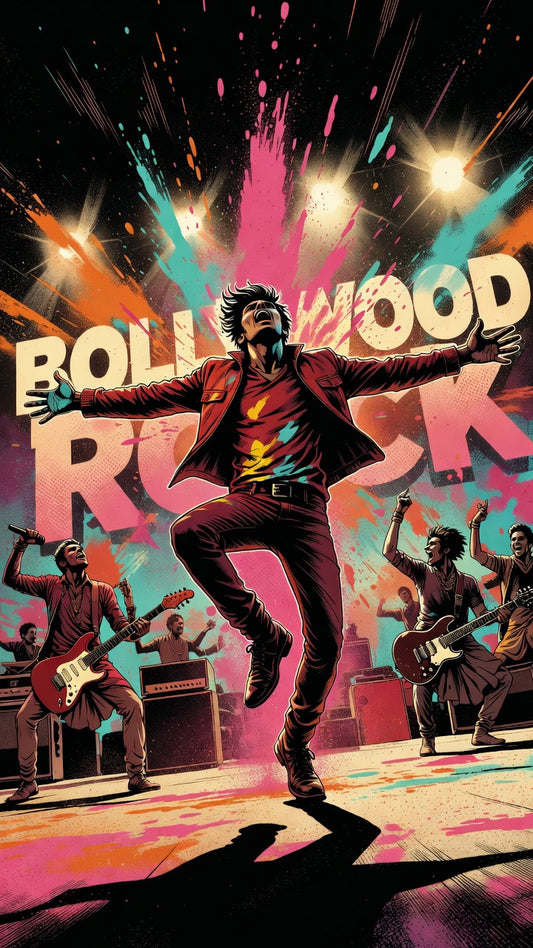Bollywood Rock | Mega Content Pack (35 Images + 2 Animated Video Reels + MP3 Audio Track)
