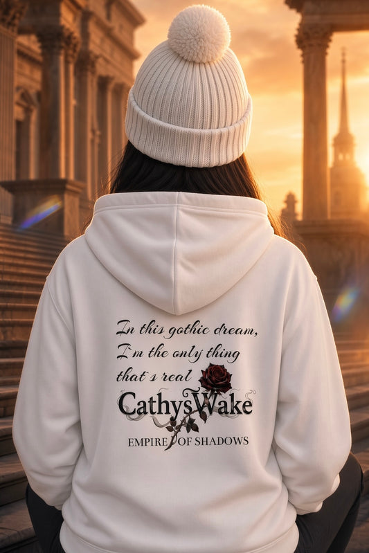 CathysWake White Collection Premium Organic Cotton Zip Hoodie
