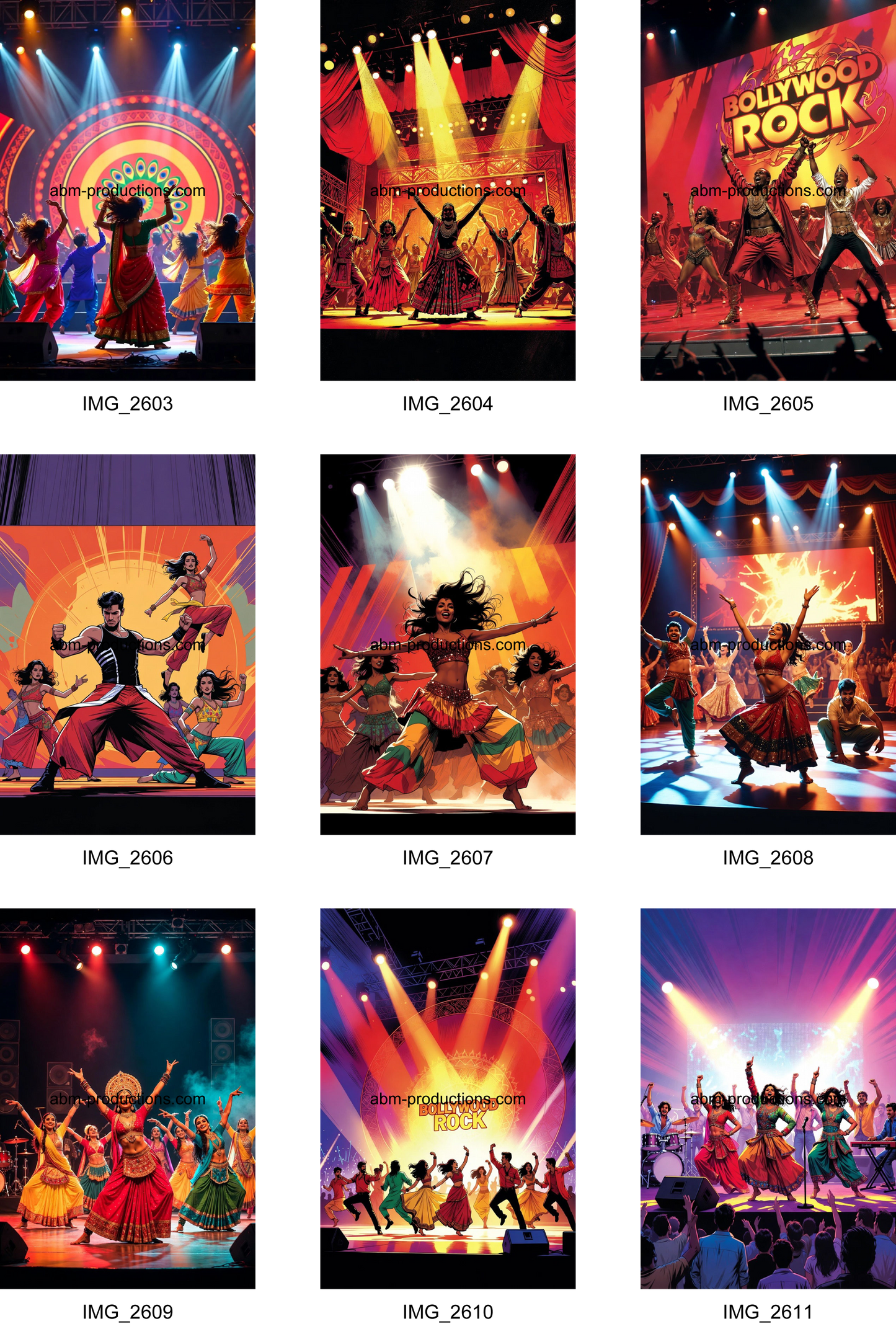 Bollywood Rock | Mega Content Pack (35 Images + 2 Animated Video Reels + MP3 Audio Track)