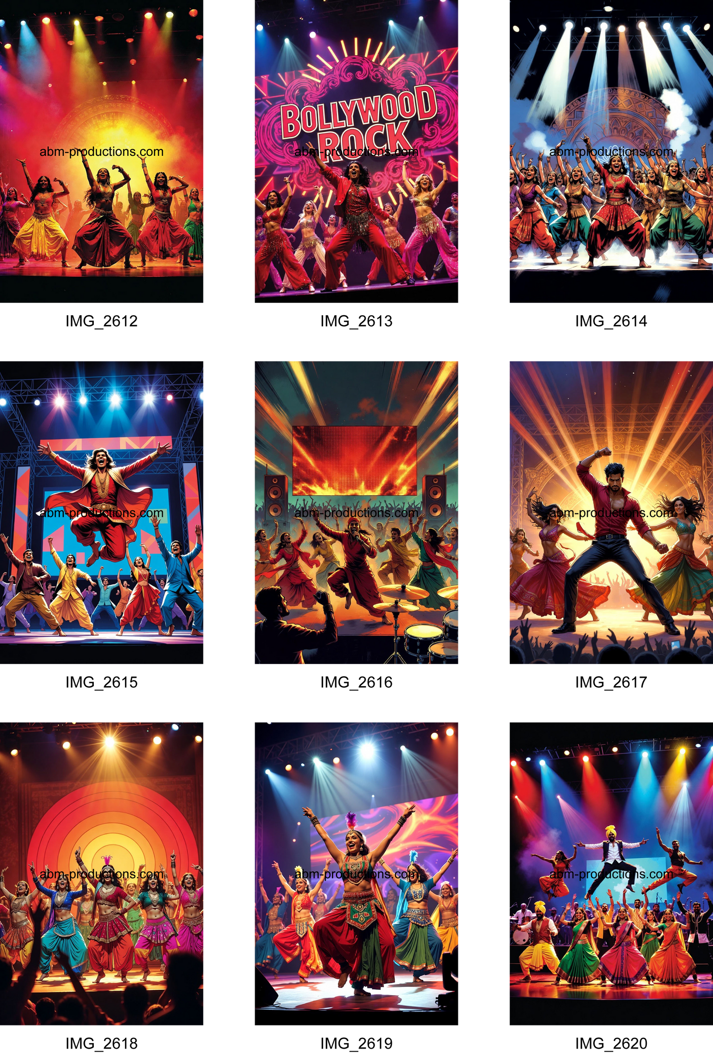 Bollywood Rock | Mega Content Pack (35 Images + 2 Animated Video Reels + MP3 Audio Track)
