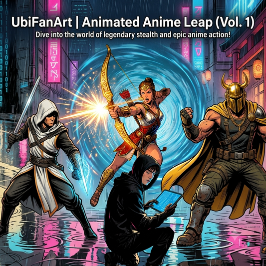 Gaming Ubi-FanArt | Animated Anime Leap B-Roll Bundle (Vol. 1)